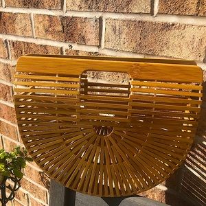 Women’s bamboo clutch bag